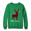 Merry Christmas Reindeer Red Plaid Family Matching Xmas Shirt & Sweatshirt | siriusteestore