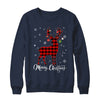 Merry Christmas Reindeer Red Plaid Family Matching Xmas Shirt & Sweatshirt | siriusteestore