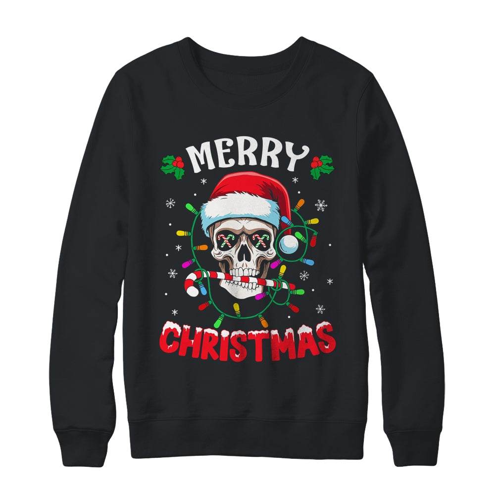 Merry Christmas Skull Skeleton Men Women Shirt & Sweatshirt | siriusteestore