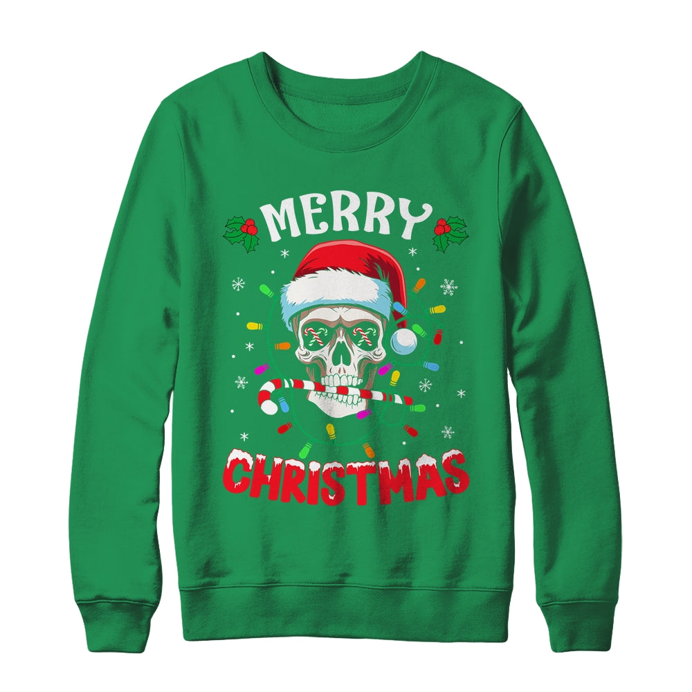 Merry Christmas Skull Skeleton Men Women Shirt & Sweatshirt | siriusteestore