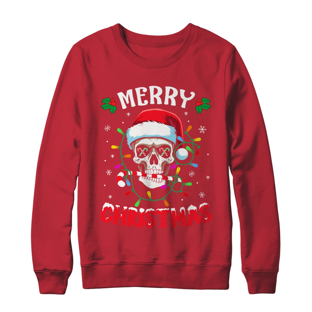 Merry Christmas Skull Skeleton Men Women Shirt & Sweatshirt | siriusteestore