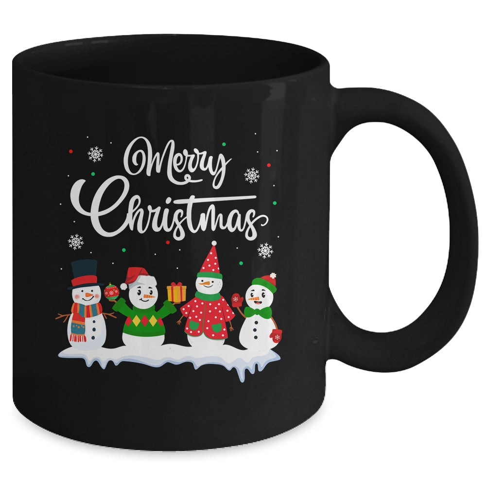 Merry Christmas Snowman Christmas Holiday Men Women Mug | siriusteestore