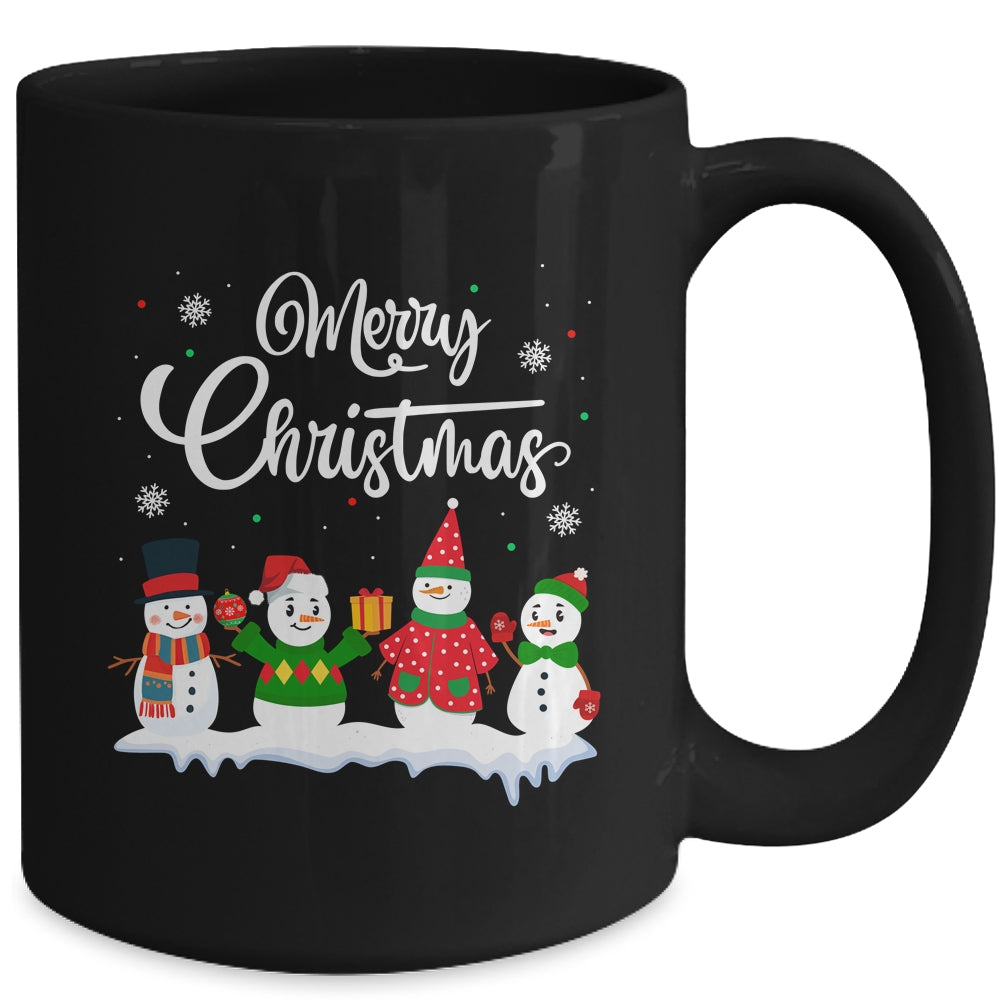 Merry Christmas Snowman Christmas Holiday Men Women Mug | siriusteestore