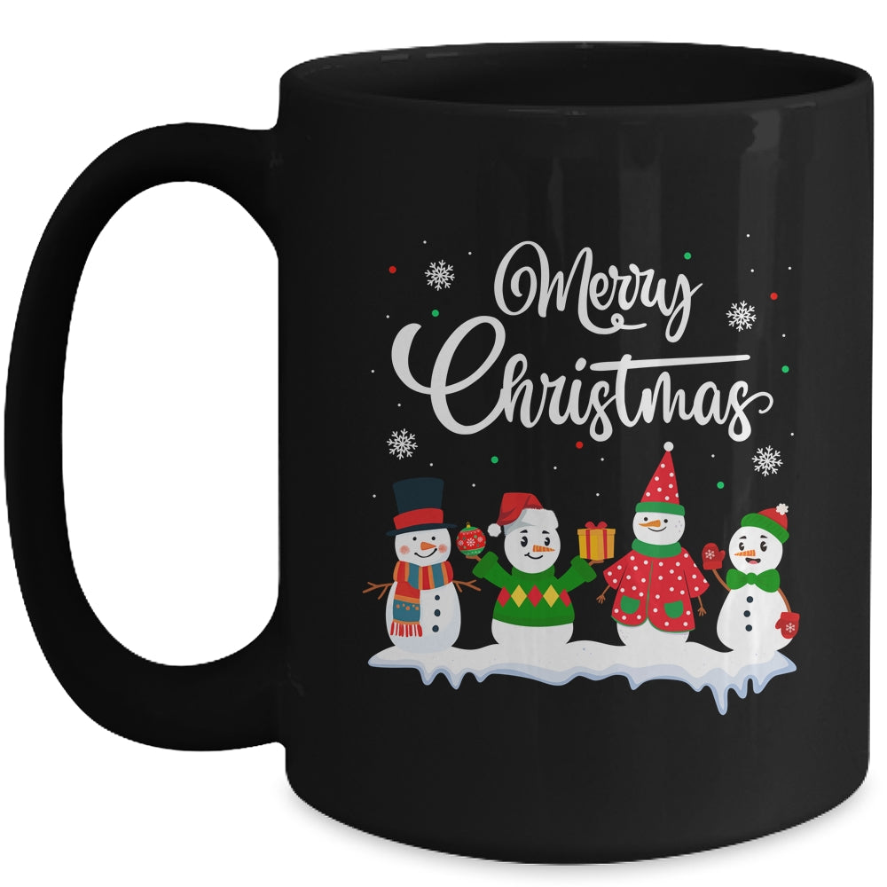 Merry Christmas Snowman Christmas Holiday Men Women Mug | siriusteestore