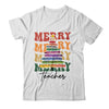 Merry Christmas Tree Crayon Light Student Teacher Christmas Shirt & Sweatshirt | siriusteestore