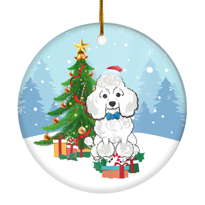 Merry Christmas Tree Poodle Christmas and Dogs Gift for Dog Lovers Christmas Tree Ornament | siriusteestore
