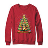 Merry Christmas Tree Reading Books Lover Librarian Nerd Shirt & Sweatshirt | siriusteestore