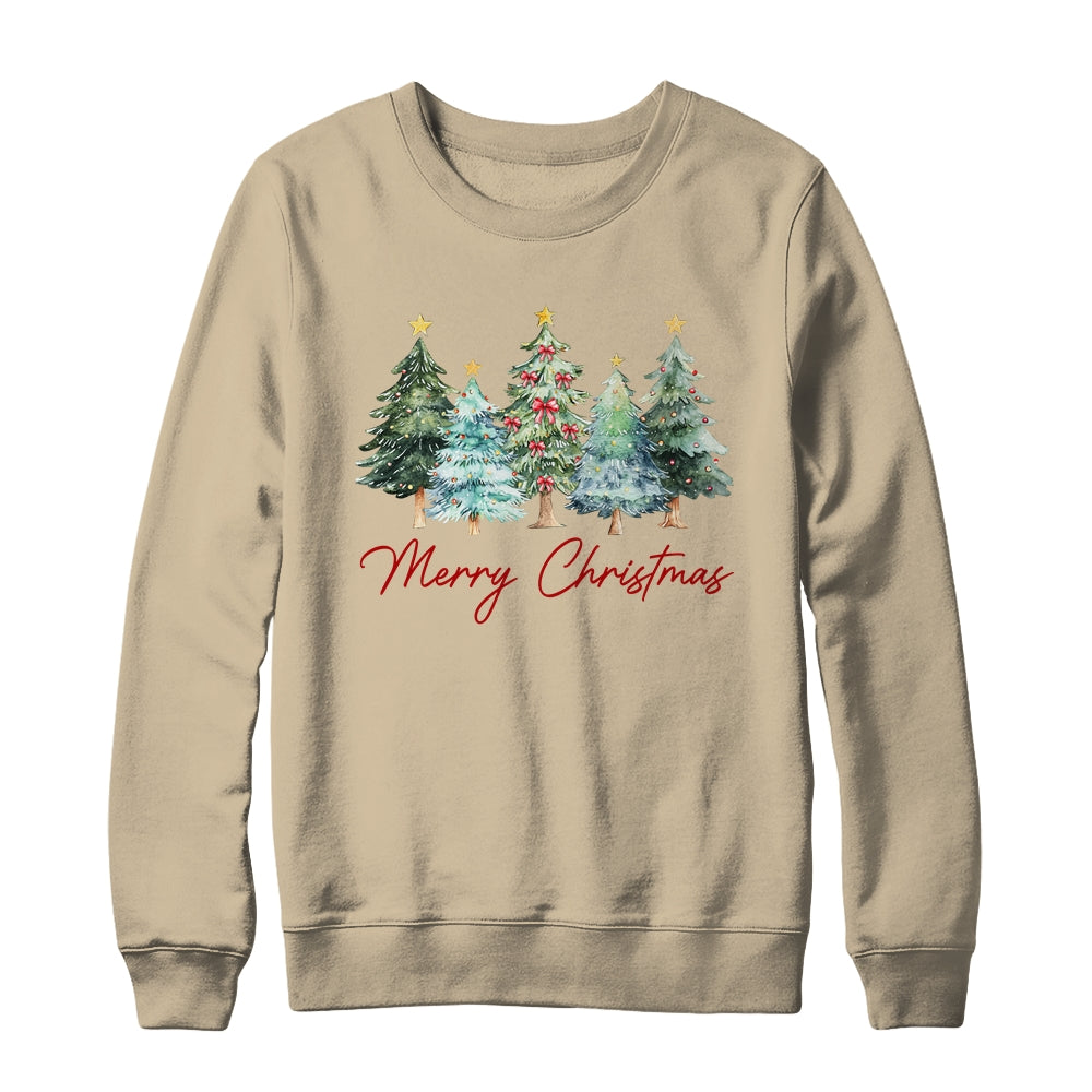 Merry Christmas Tree Vintage Christmas Classic Xmas Holiday Shirt & Sweatshirt | siriusteestore