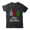 Merry Christmas Tree Xmas Buffalo Plaid Red White Green Shirt & Sweatshirt | siriusteestore