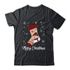Merry Christmas Women Men Kids Funny Xmas Stocking Red Plaid Shirt & Sweatshirt | siriusteestore