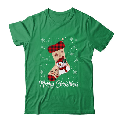 Merry Christmas Women Men Kids Funny Xmas Stocking Red Plaid Shirt & Sweatshirt | siriusteestore