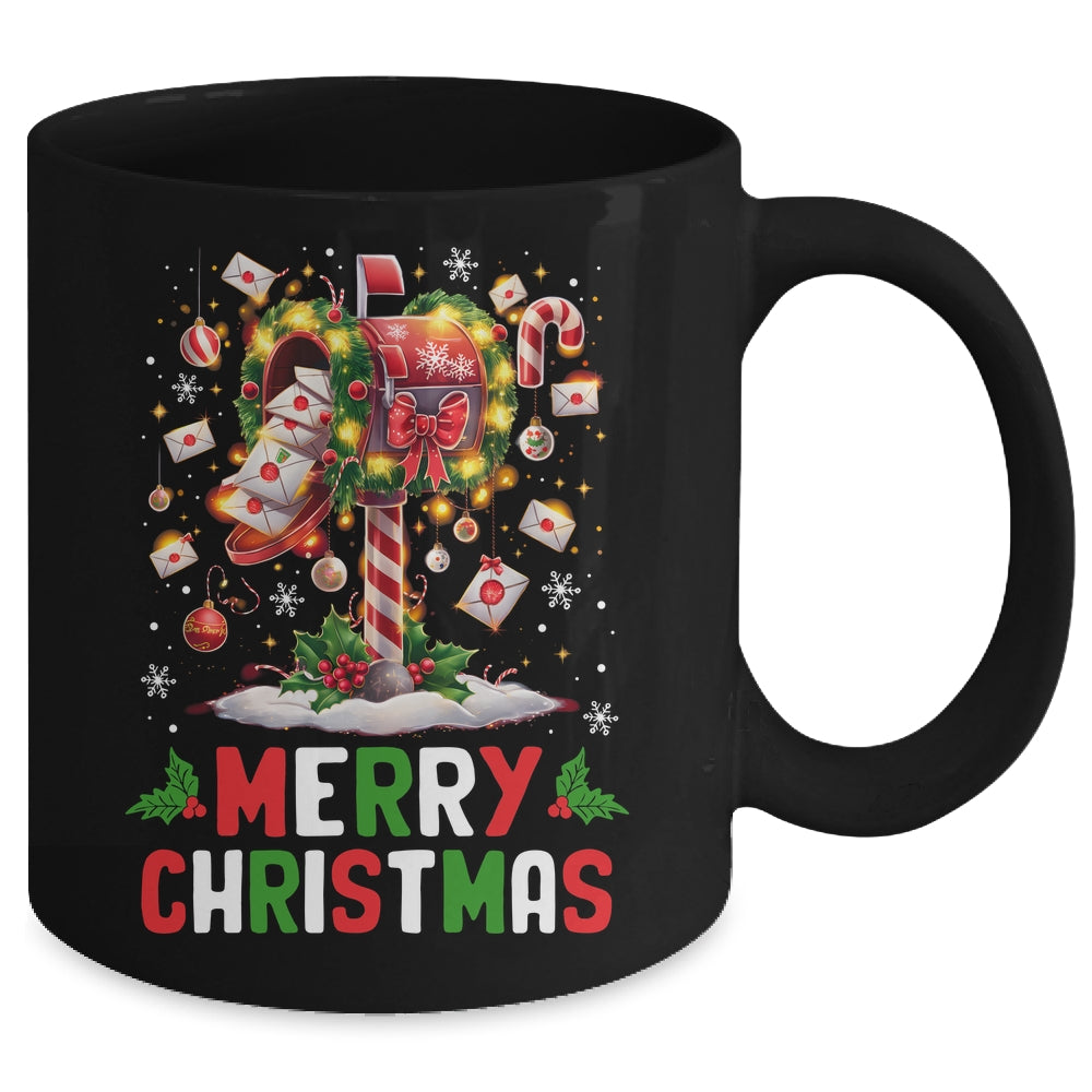 Merry Christmas Xmas Postal Worker Funny Carrier Mailman Mug | siriusteestore