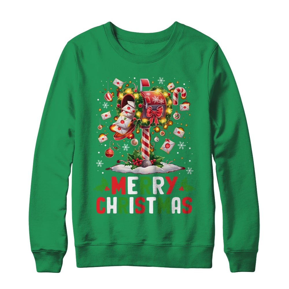 Merry Christmas Xmas Postal Worker Funny Carrier Mailman Shirt & Sweatshirt | siriusteestore