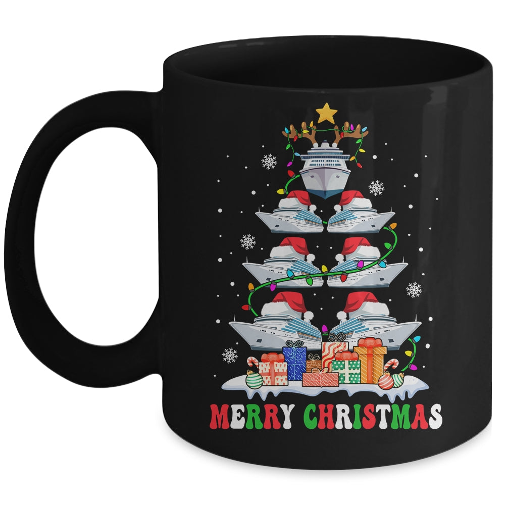 Merry Christmas Xmas Tree Reindeer Santa Cruise Ships Xmas Mug | siriusteestore