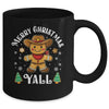 Merry Christmas Yall Gingerbread Cowboy Howdy Western Xmas Mug | siriusteestore