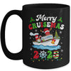 Merry Cruisemas 2025 Christmas Cruise Ship Santa Reindeer Mug | siriusteestore