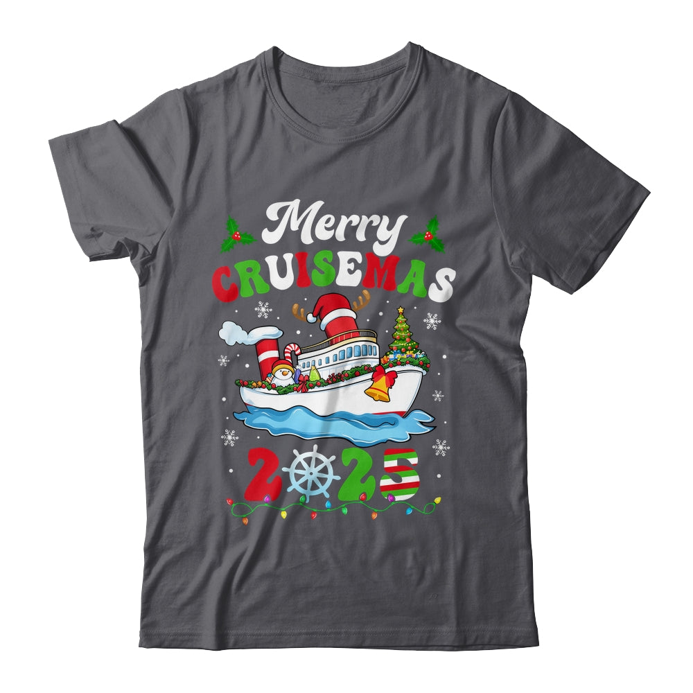 Merry Cruisemas 2025 Christmas Cruise Ship Santa Reindeer Shirt & Sweatshirt | siriusteestore