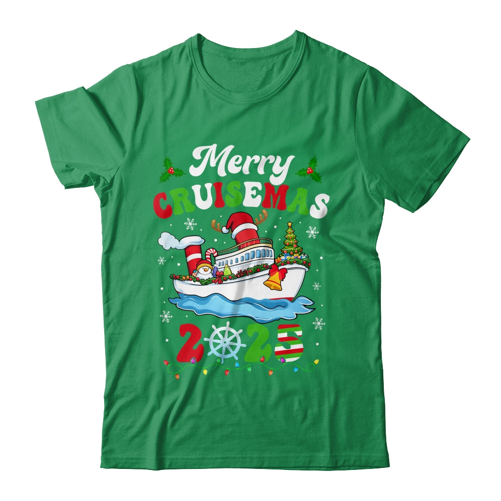 Merry Cruisemas 2025 Christmas Cruise Ship Santa Reindeer Shirt & Sweatshirt | siriusteestore