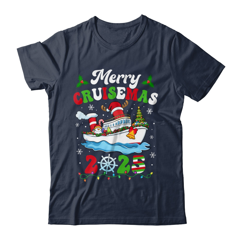 Merry Cruisemas 2025 Christmas Cruise Ship Santa Reindeer Shirt & Sweatshirt | siriusteestore