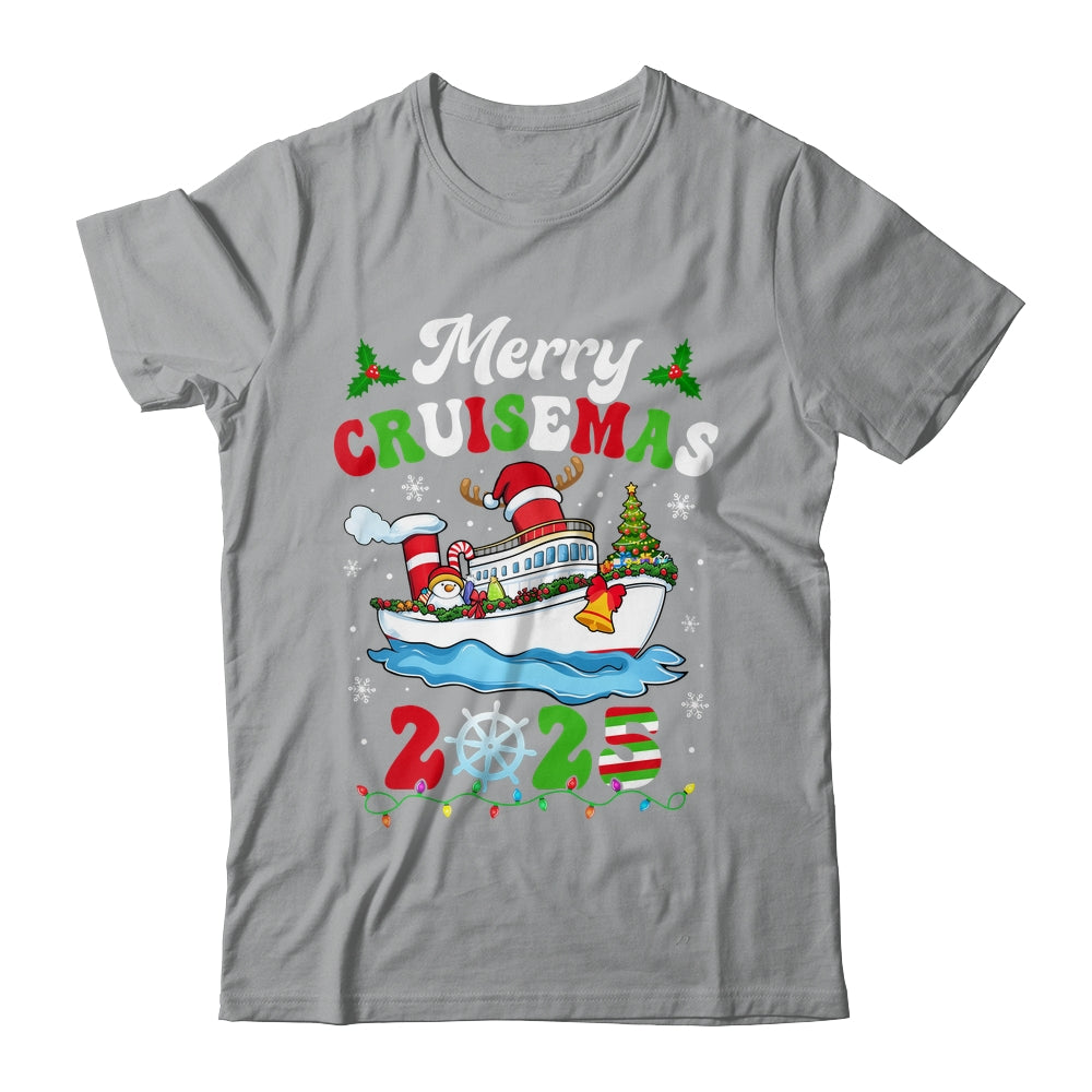 Merry Cruisemas 2025 Christmas Cruise Ship Santa Reindeer Shirt & Sweatshirt | siriusteestore