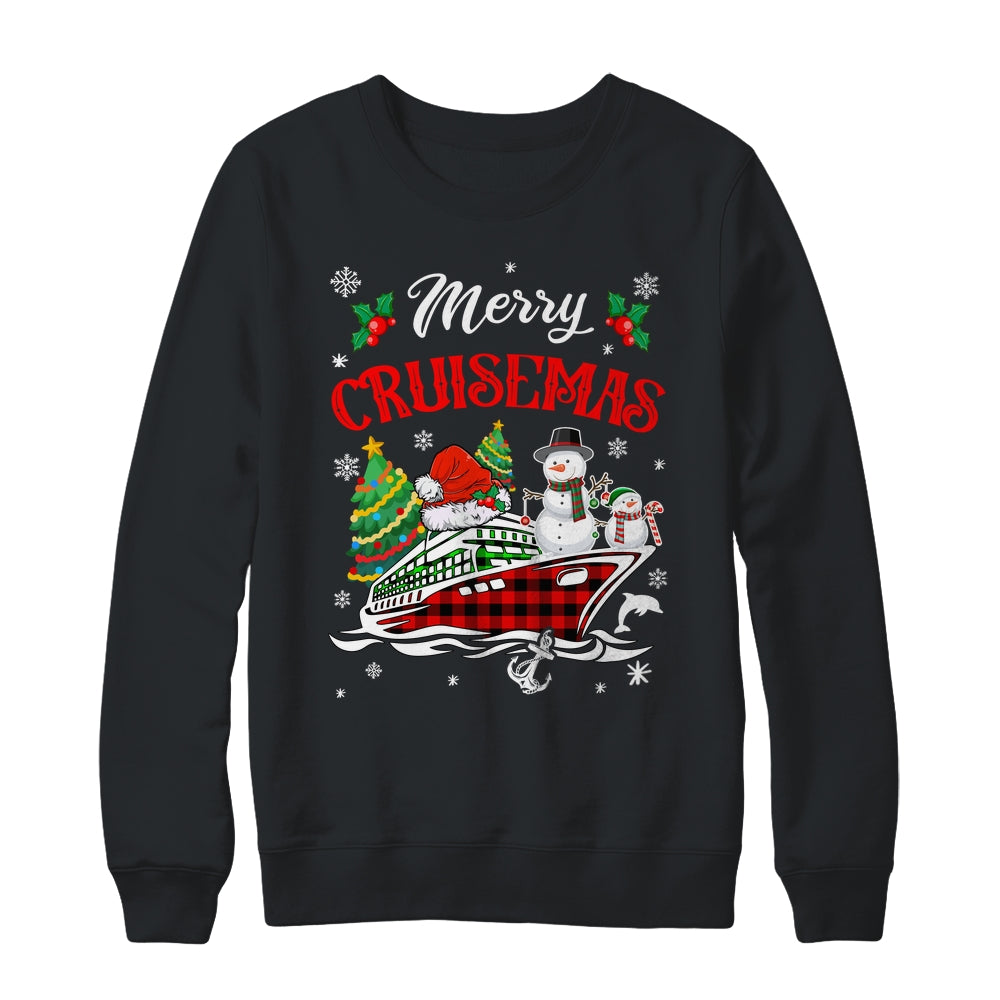Merry Cruisemas 2024 Christmas Santa Cruise Ship Snowman Shirt & Sweatshirt | siriusteestore