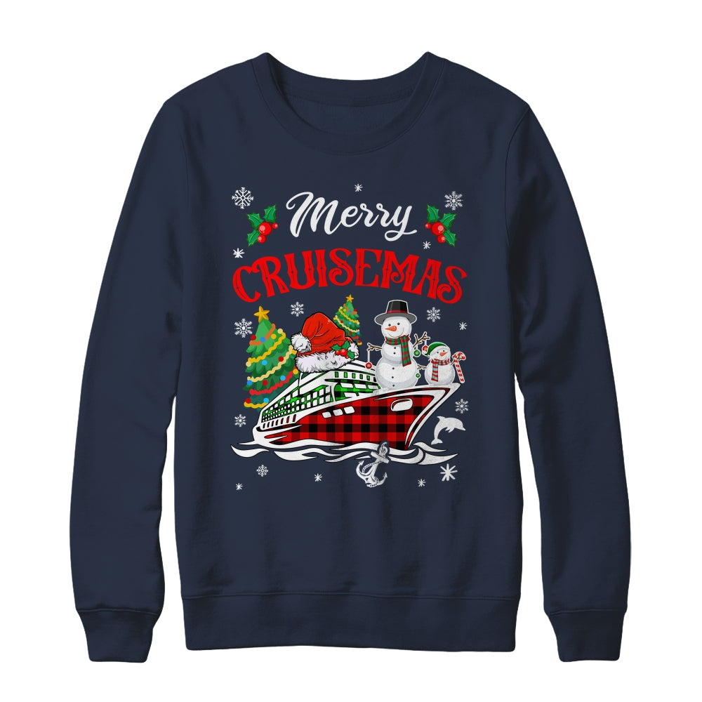 Merry Cruisemas 2024 Christmas Santa Cruise Ship Snowman Shirt & Sweatshirt | siriusteestore