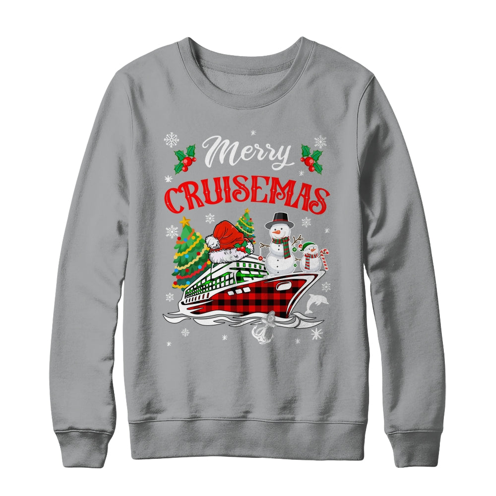 Merry Cruisemas 2024 Christmas Santa Cruise Ship Snowman Shirt & Sweatshirt | siriusteestore
