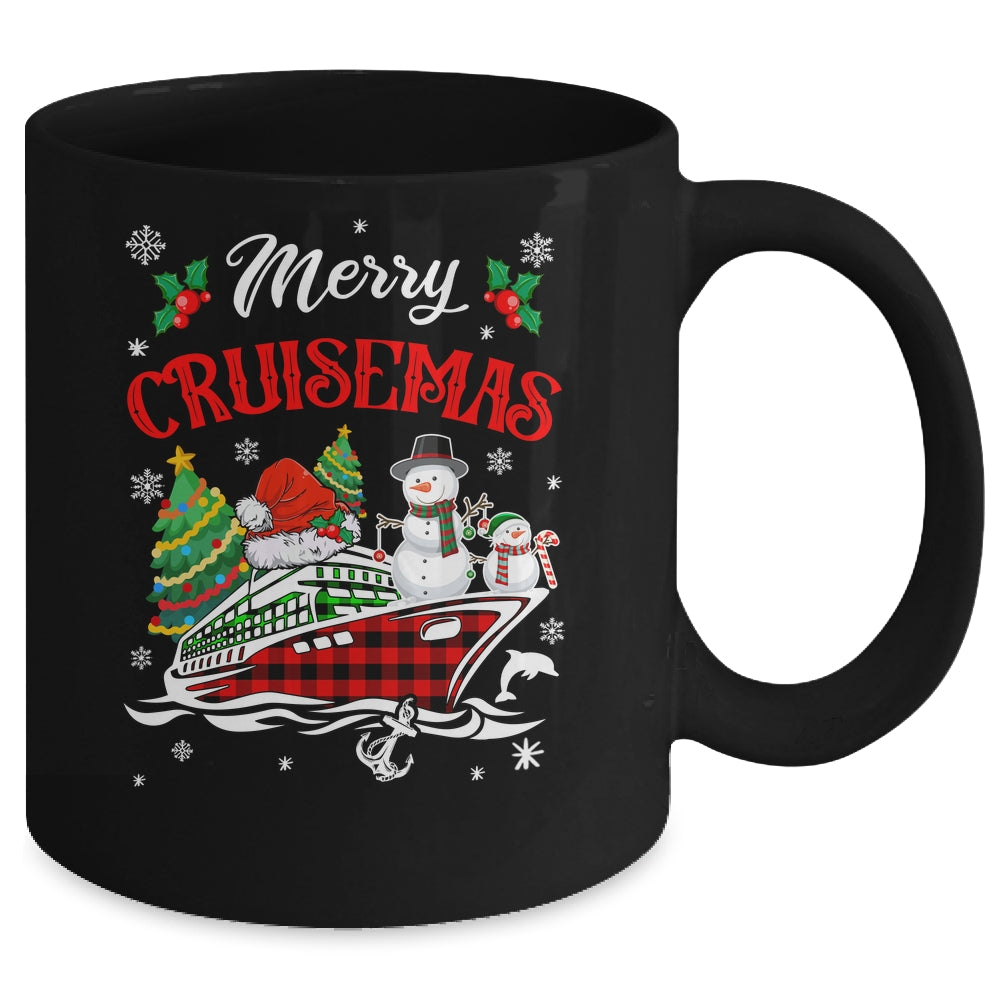 Merry Cruisemas 2025 Christmas Santa Cruise Ship Snowman Mug | siriusteestore