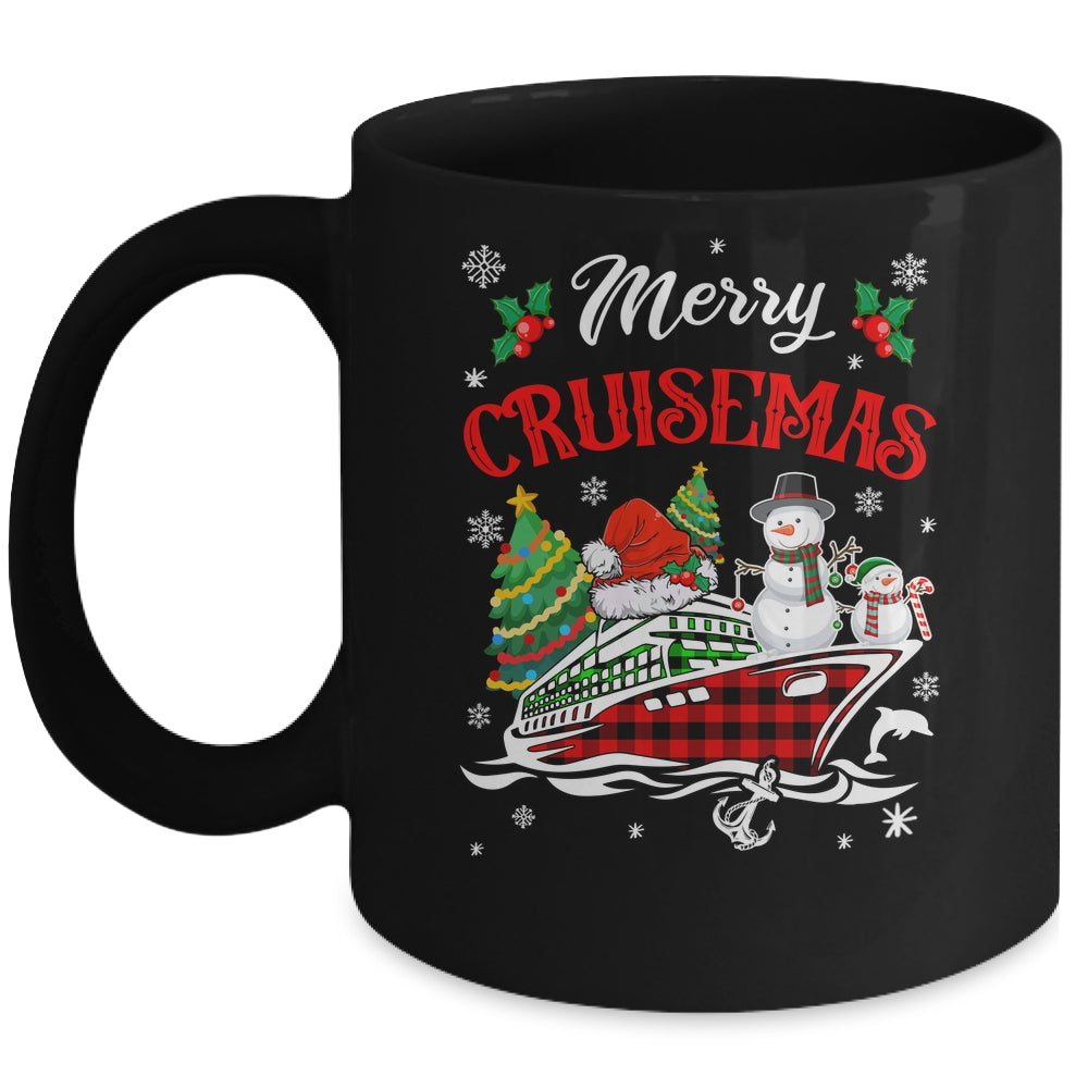 Merry Cruisemas 2025 Christmas Santa Cruise Ship Snowman Mug | siriusteestore