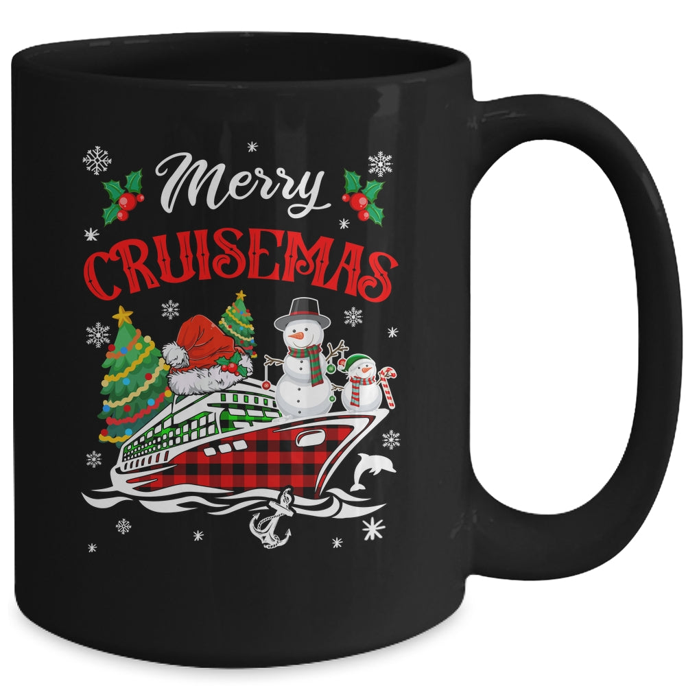 Merry Cruisemas 2025 Christmas Santa Cruise Ship Snowman Mug | siriusteestore