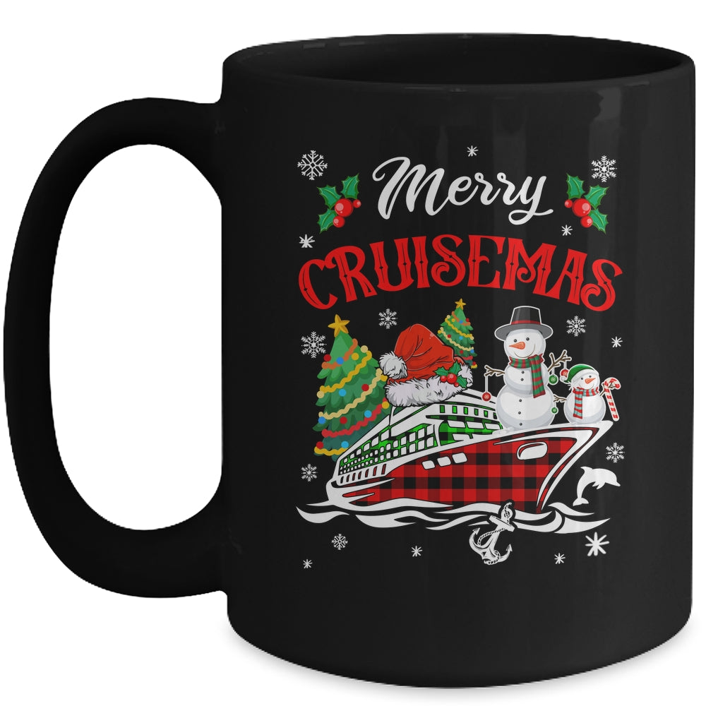 Merry Cruisemas 2025 Christmas Santa Cruise Ship Snowman Mug | siriusteestore