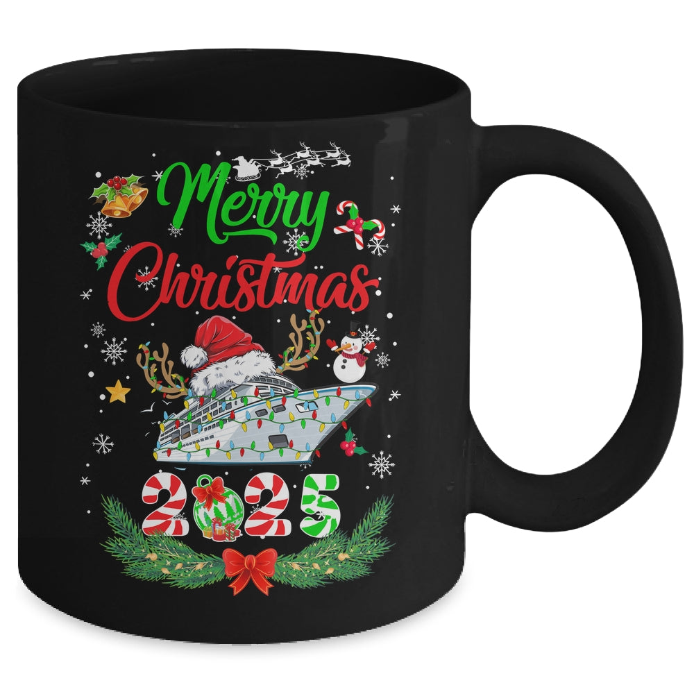 Merry Cruisemas 2025 Christmas Santa Reindeer Cruise Funny Mug | siriusteestore