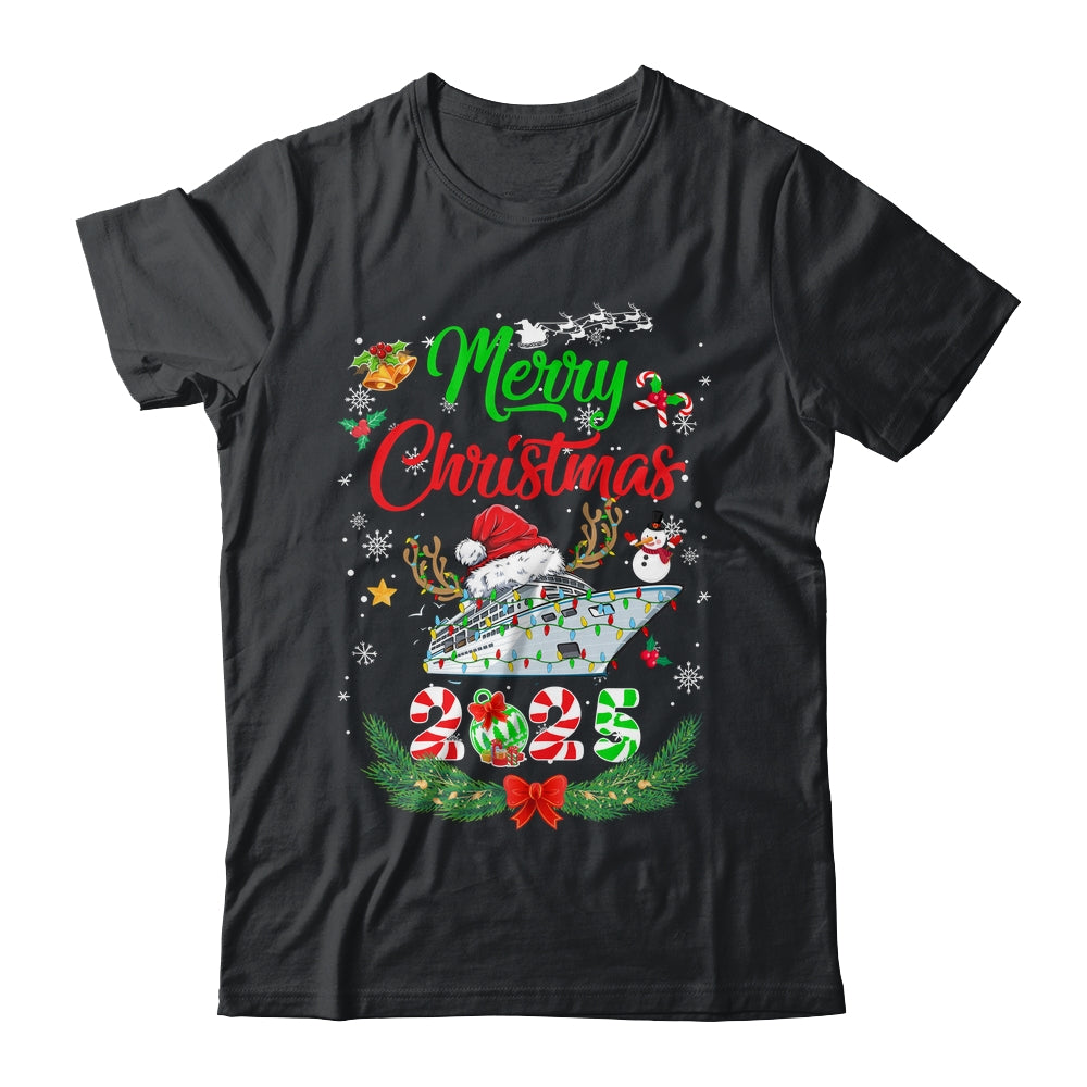 Merry Cruisemas 2025 Christmas Santa Reindeer Cruise Funny Shirt & Sweatshirt | siriusteestore