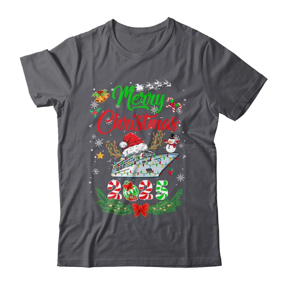 Merry Cruisemas 2025 Christmas Santa Reindeer Cruise Funny Shirt & Sweatshirt | siriusteestore