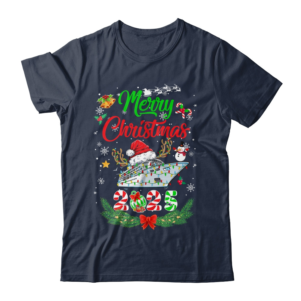 Merry Cruisemas 2025 Christmas Santa Reindeer Cruise Funny Shirt & Sweatshirt | siriusteestore