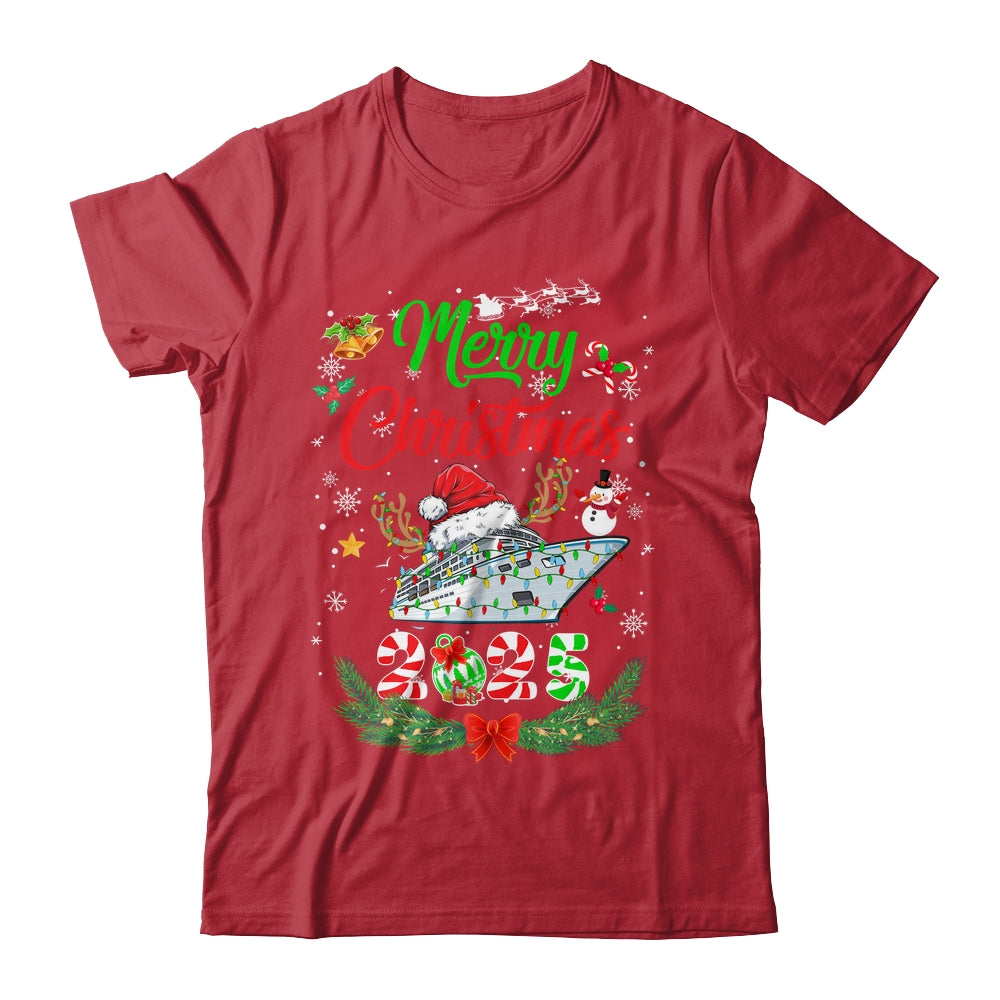 Merry Cruisemas 2025 Christmas Santa Reindeer Cruise Funny Shirt & Sweatshirt | siriusteestore