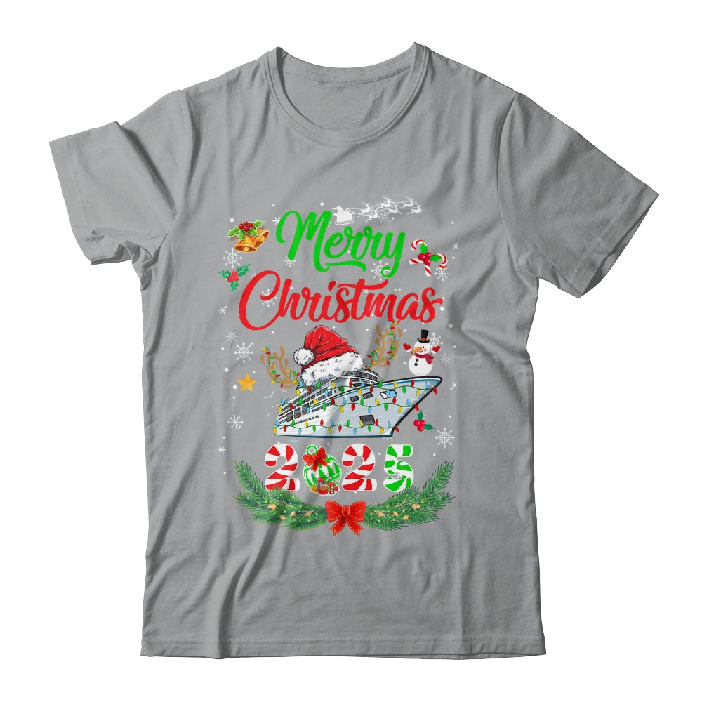 Merry Cruisemas 2025 Christmas Santa Reindeer Cruise Funny Shirt & Sweatshirt | siriusteestore