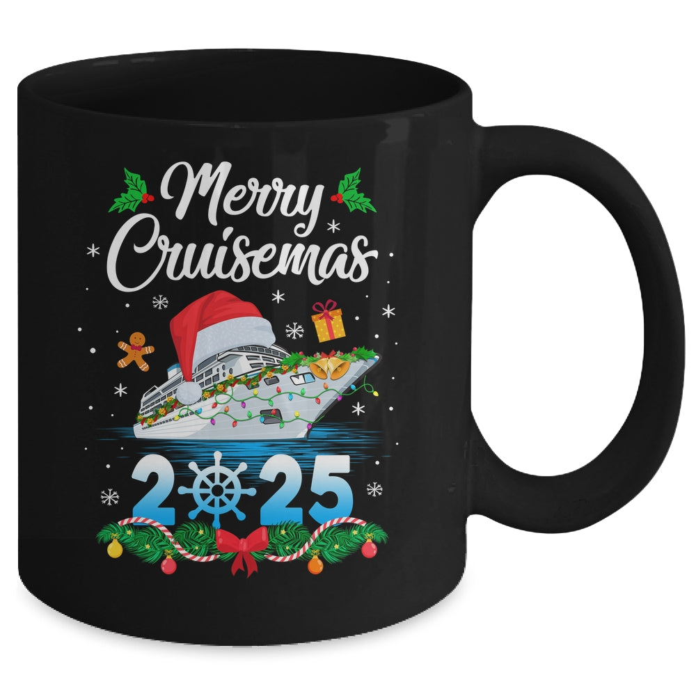 Merry Cruisemas 2025 Christmas Santa Reindeer Cruise Ship Mug | siriusteestore