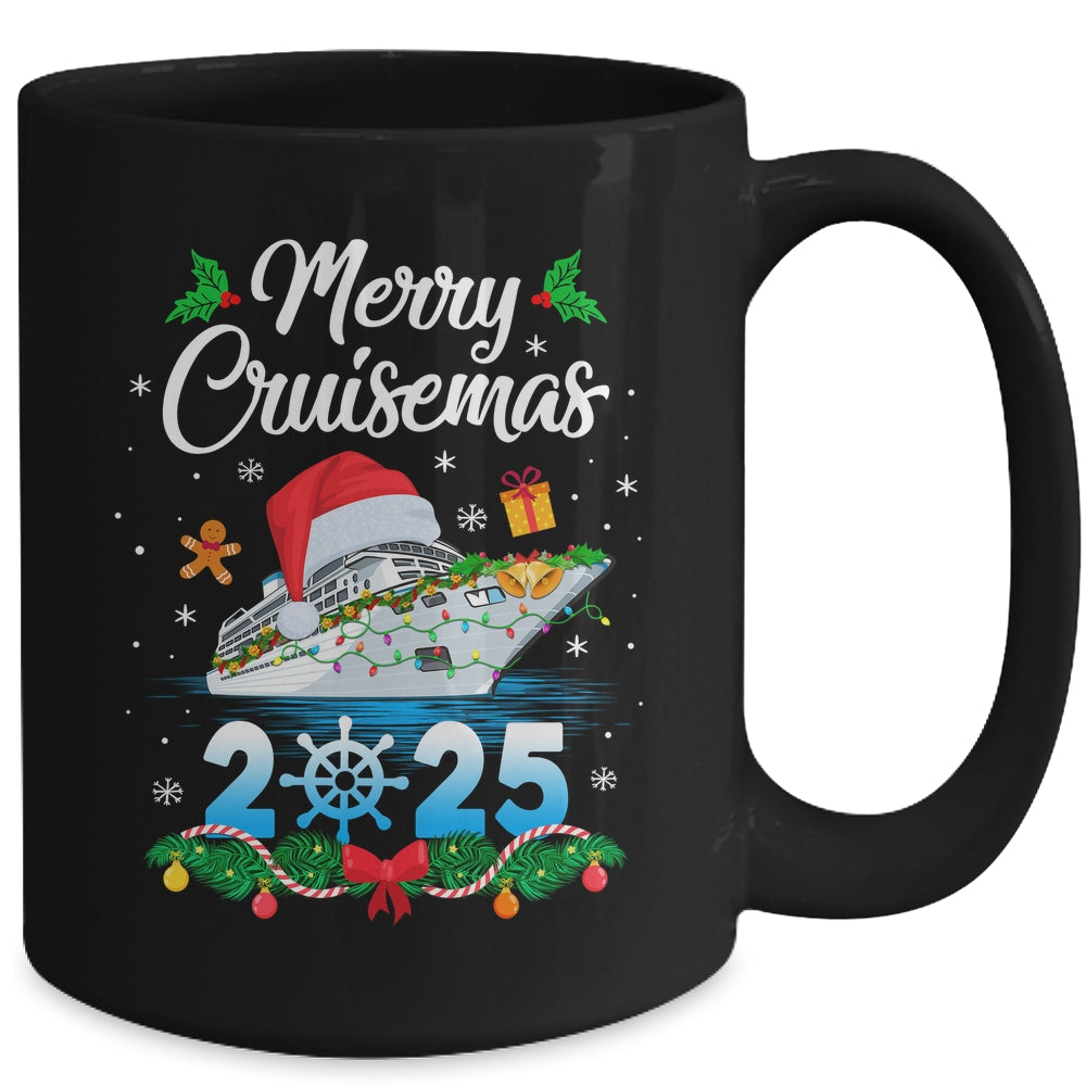 Merry Cruisemas 2025 Christmas Santa Reindeer Cruise Ship Mug | siriusteestore