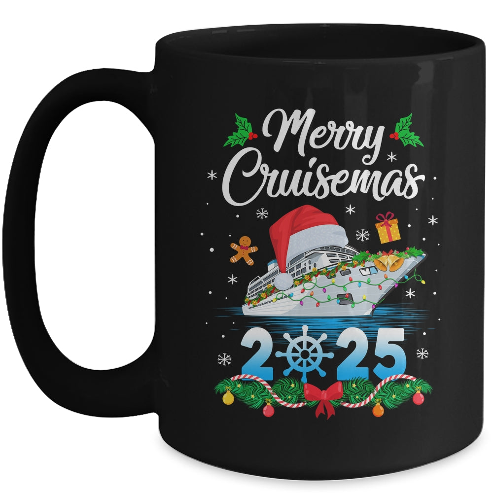 Merry Cruisemas 2025 Christmas Santa Reindeer Cruise Ship Mug | siriusteestore