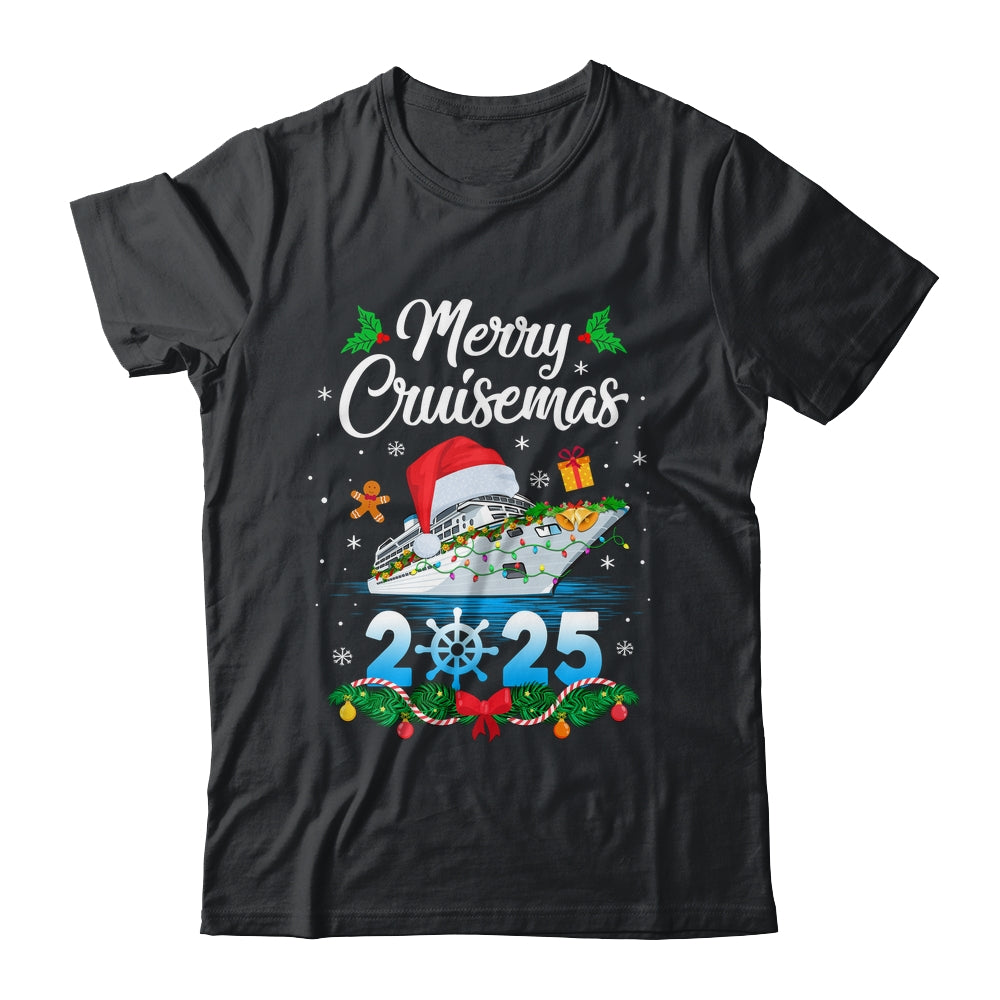 Merry Cruisemas 2025 Christmas Santa Reindeer Cruise Ship Shirt & Sweatshirt | siriusteestore
