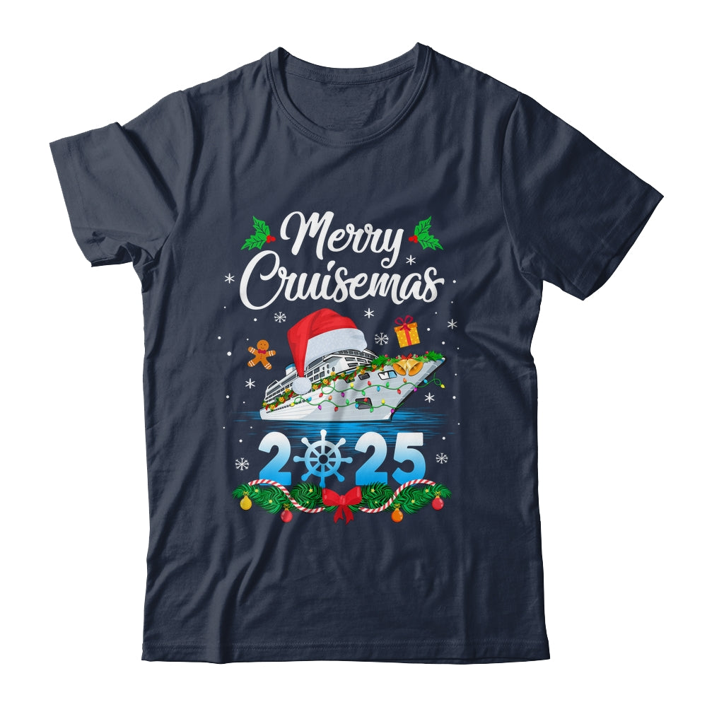 Merry Cruisemas 2025 Christmas Santa Reindeer Cruise Ship Shirt & Sweatshirt | siriusteestore