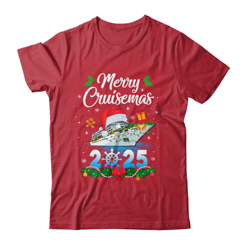Merry Cruisemas 2025 Christmas Santa Reindeer Cruise Ship Shirt & Sweatshirt | siriusteestore