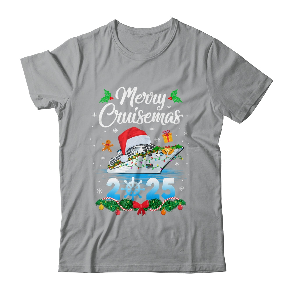Merry Cruisemas 2025 Christmas Santa Reindeer Cruise Ship Shirt & Sweatshirt | siriusteestore