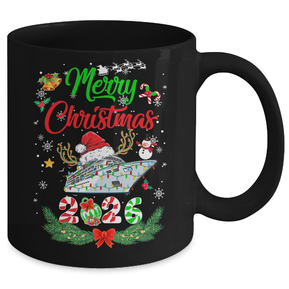 Merry Cruisemas 2026 Christmas Santa Reindeer Cruise Funny Mug | siriusteestore