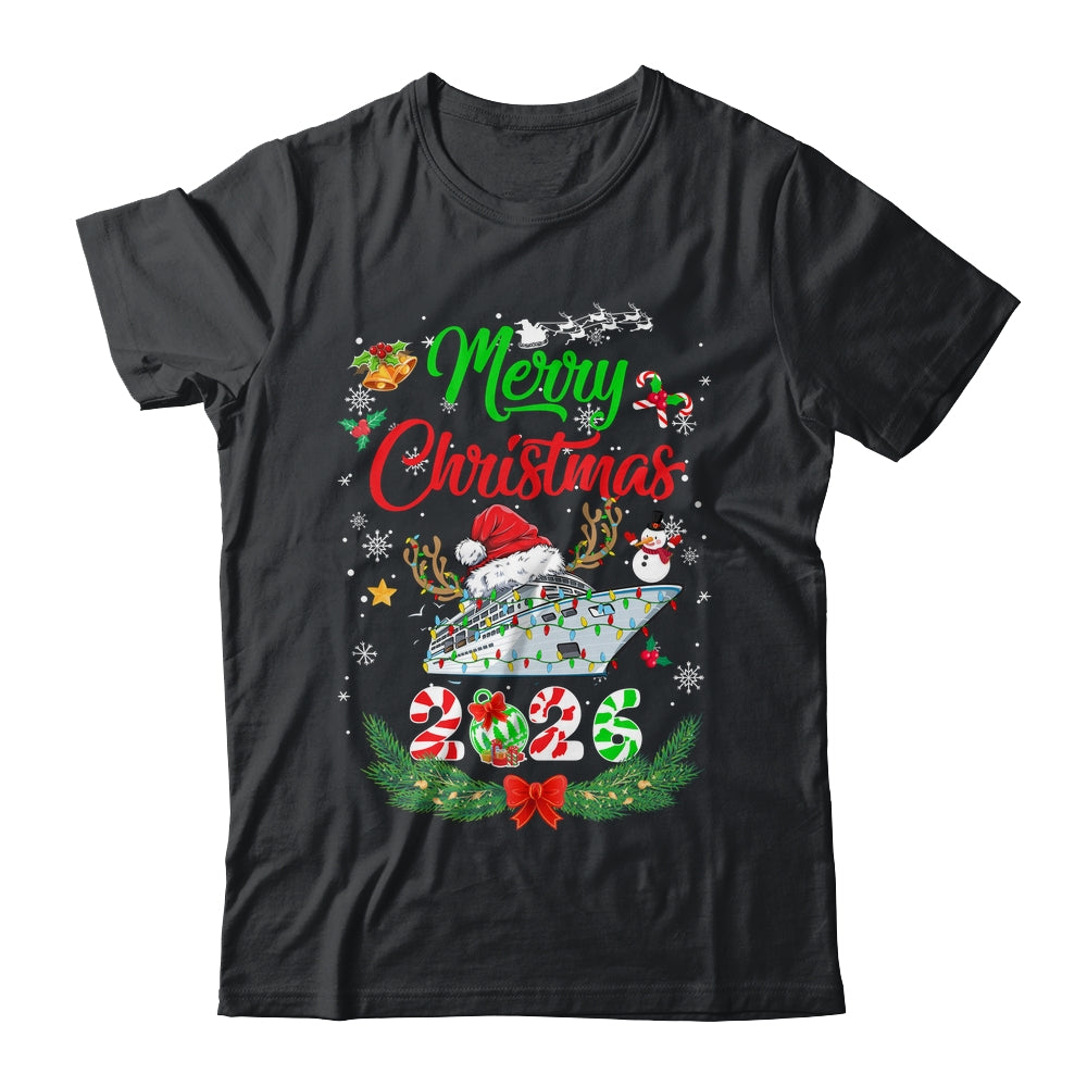 Merry Cruisemas 2026 Christmas Santa Reindeer Cruise Funny Shirt & Sweatshirt | siriusteestore