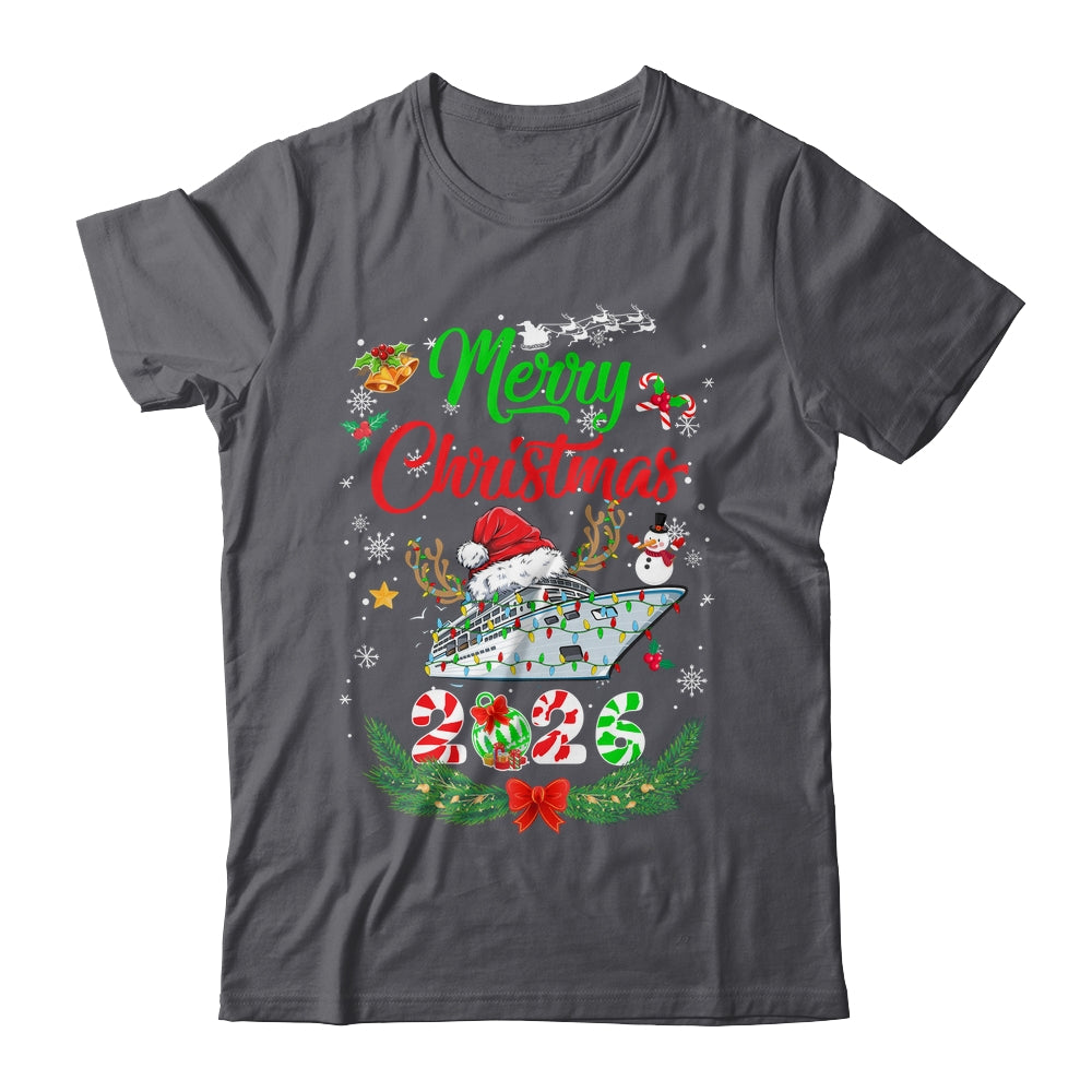 Merry Cruisemas 2026 Christmas Santa Reindeer Cruise Funny Shirt & Sweatshirt | siriusteestore