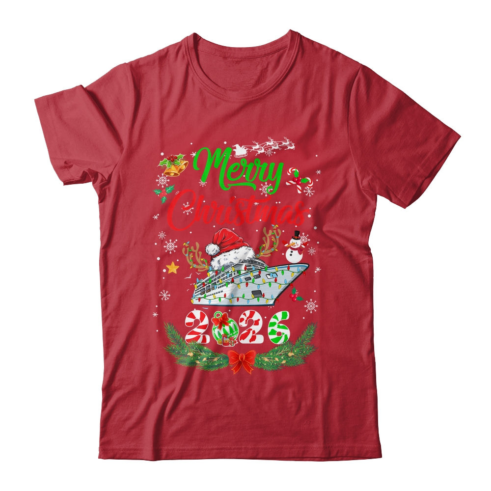 Merry Cruisemas 2026 Christmas Santa Reindeer Cruise Funny Shirt & Sweatshirt | siriusteestore
