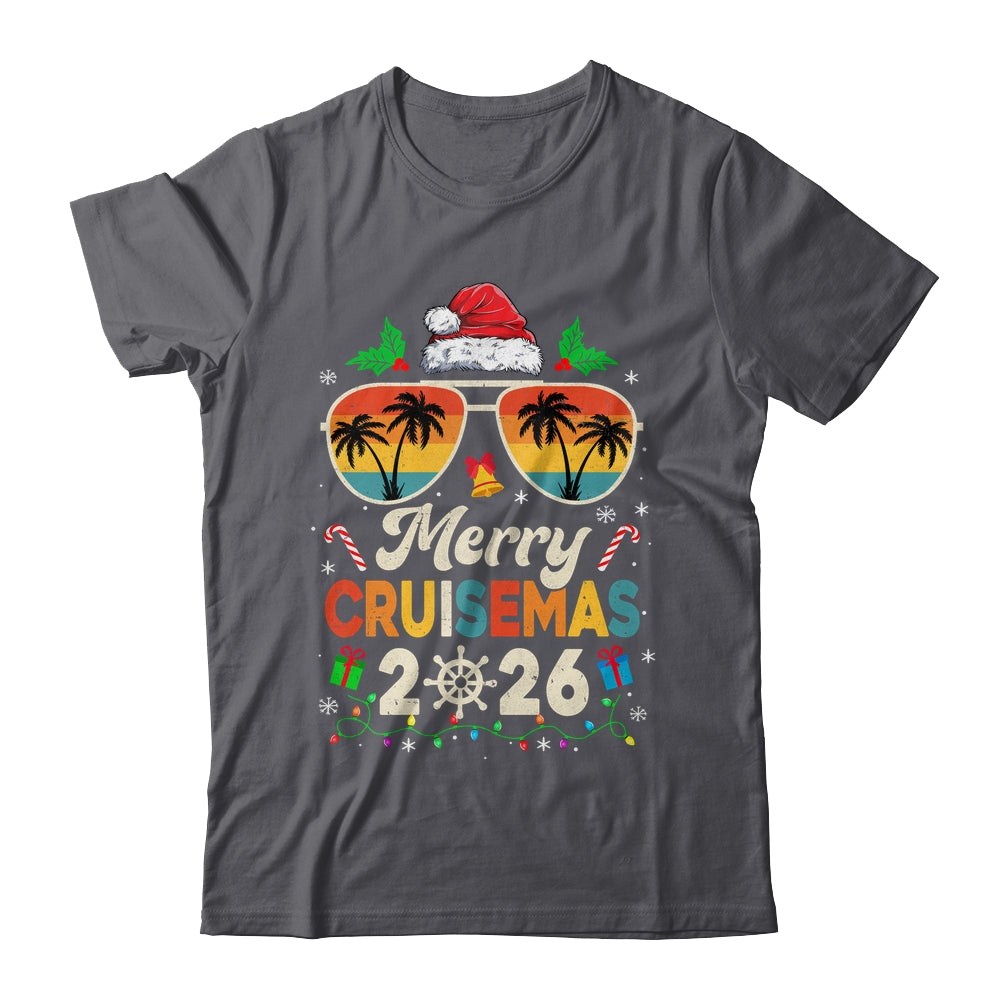 Merry Cruisemas 2026 Christmas Santa Reindeer Cruise Retro Shirt & Sweatshirt | siriusteestore