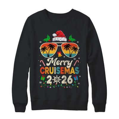 Merry Cruisemas 2026 Christmas Santa Reindeer Cruise Retro Shirt & Sweatshirt | siriusteestore